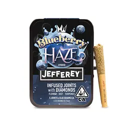 Logo for Blueberry Haze - Jefferey Infused Joint .65g 5 Pack