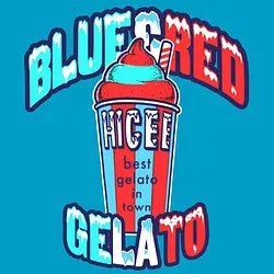 Logo for Blue and Red Hi-Cee Gelato